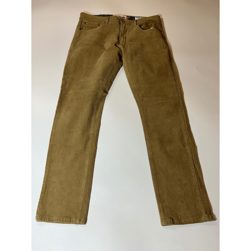 Tailor Vintage Corduroy Pants Mens 34x32 Tan Khaki Excellent Canaan Slim Fit